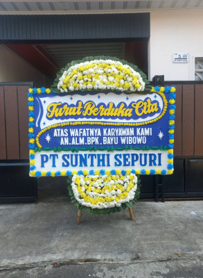 Papan Bunga Duka di Losung